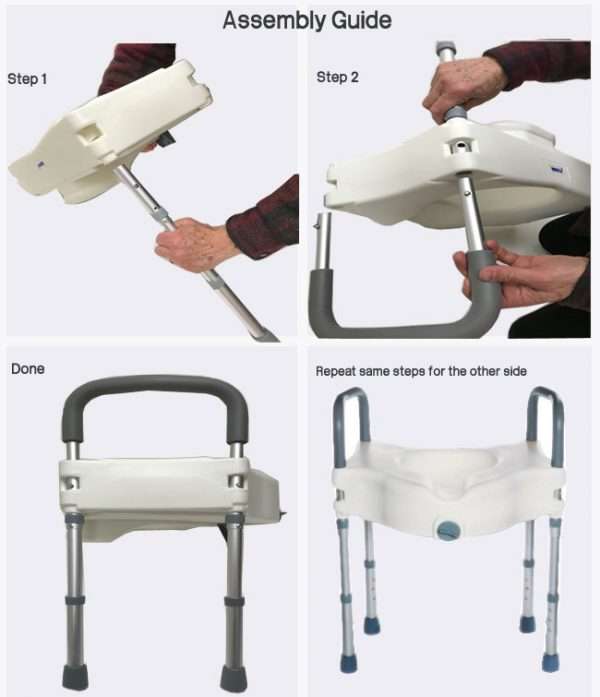 Raised Toilet Seat with Legs